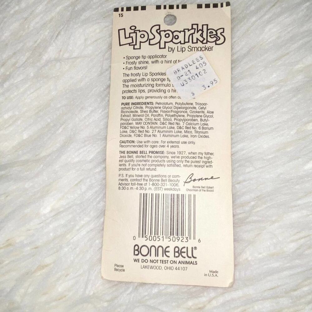 VTG Y2k Bonne Bell Lip Sparkles Smackers Red Cinnamon Glitter Lip Gloss - Picture 2 of 7